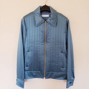 Dana Buchman Cerulean Silk Quilted Jacket (NWT)